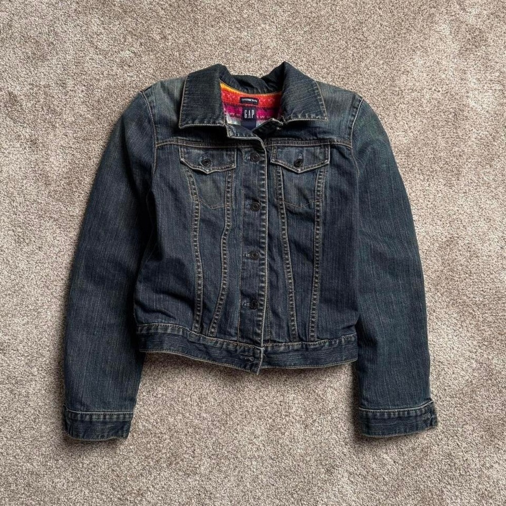 GAP KNITā SWEATER-LINED DENIM JACKET
